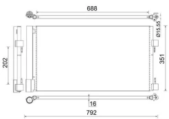 MAHLE AC 486 000S Air conditioning condenser kaina
