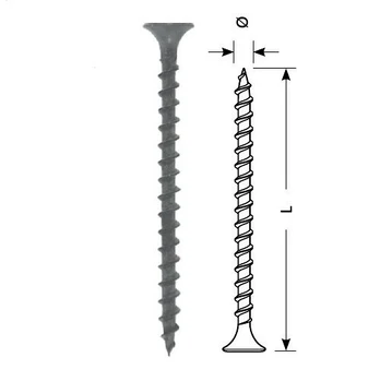 Sraigtas STARFIX gipsas-medis 3.5x25/F (juodas, 200vnt)