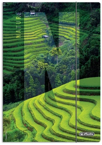 Herlitz Nature A4 segtuvas su gumyte
