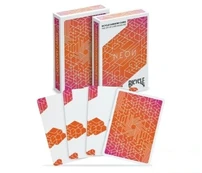 Bicycle Neon Orange Cardistry kortos kaina