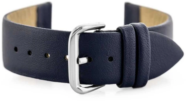 Pacific W86 leather watch strap - navy mėlynas - 18mm