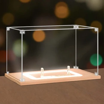 Akrilinė eksponavimo dėžutė su LED apšvietimu Nonemey, 32x19x19cm