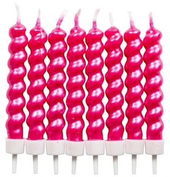 Hisabjoker Ab Snoede kagelys, pink