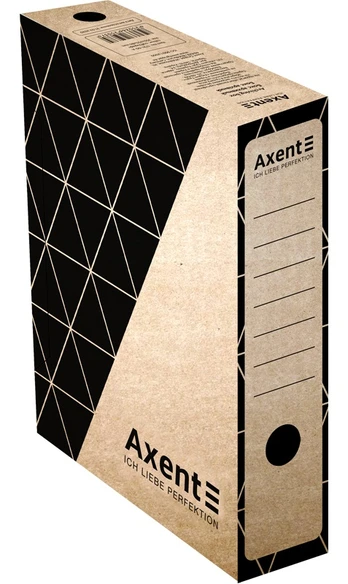 Archyvinė dėžė AXENT, A4, 350x255x80mm, rudos sp.
