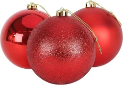 Christmas_To Eglutės žaisliukai Christmas Touch, raud., 4 - 8 cm, 37 vnt. kaina