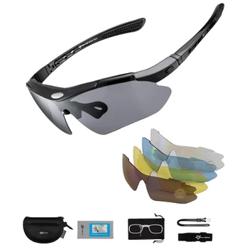 Rockbros 10003 polarized cycling glasses - juodas