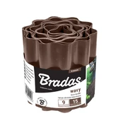 Gėlynų tvorelė Bradas Wavy, 900 cm x 15 cm, ruda kaina