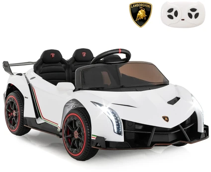 Vaikiškas elektrinis automobilis Baltas