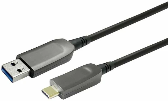 Kabelis USB VivoLink USB-C - USB-A 15 m Juodas (PROUSBCAMMOP15)
