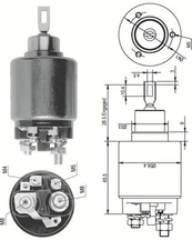 Solenoidinis jungiklis, starteris MAGNETI MARELLI 940113050124