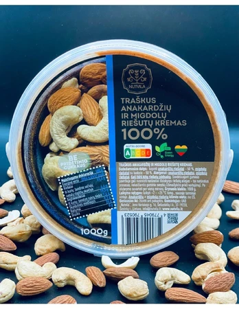Nutvila anakardžių ir migdolų riešutų kremas 1kg