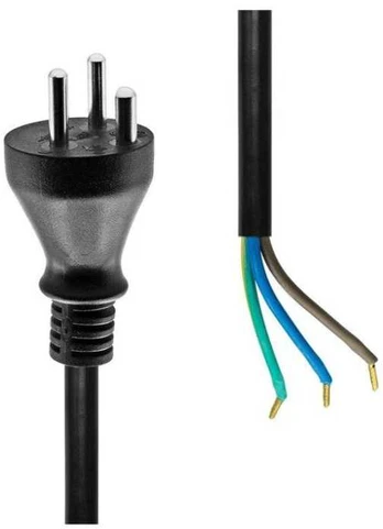 Kabelis zasilający MicroConnect Type K Open End power cord 10m, Juodas