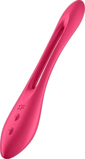 SATISFYER ELASTIC JOY MULTI VIBRATOR - RED