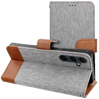 JEANS atverčiamas dėklas XIAOMI Redmi NOTE 14 5G pilkas