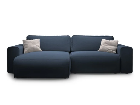 Left Corner Sofa With Bed Function And Box, "Victor", 3 Seats, 246x148x83, Royal Blue