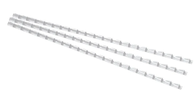 Įrišimo spiralės FOROFIS, 8mm, plastikinės, 100 vnt., baltos sp.