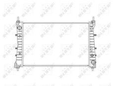Variklio radiatorius NRF NRF 54503