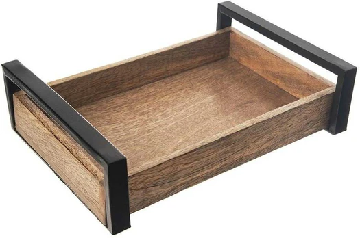 MANGO medinis serviravimo padėklas 30,5x22 cm