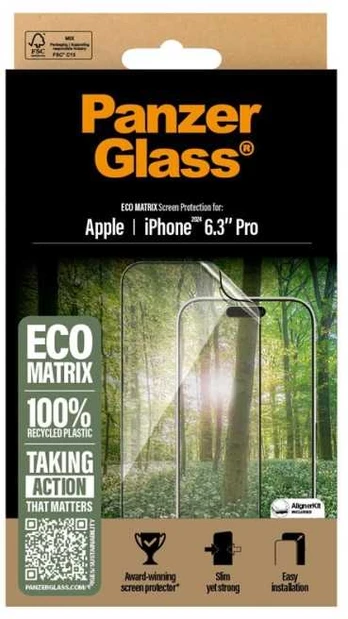 Panzer Glass PanzerGlass MATRIX Screen Protector iPhone 16 Pro 6.3" Ultra-Wide Fit 2870