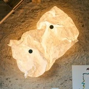 „FLOS“ sieninis šviestuvas „Maap W2“, plotis 240 cm, 8 lempų, baltas, E27