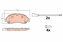 TRW GDB2117 Brake pad set