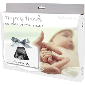 Nuotraukų rėmelis Happy Hands Sonogram Echo, 20 cm x 15 cm, balta