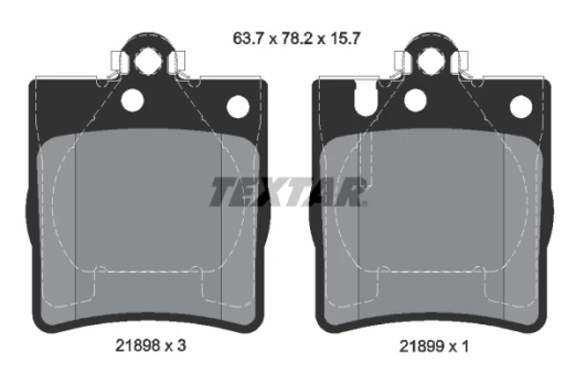 TEXTAR 2189803 Brake pad set