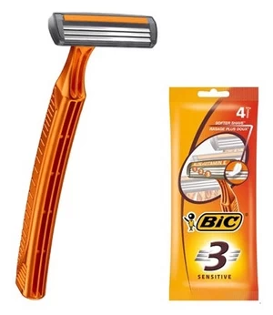 Skustuvas Bic 3 Sensitive, 4 vnt