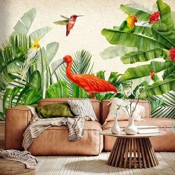 Artgeist Fototapetas - Exotic Birds - Third Variant