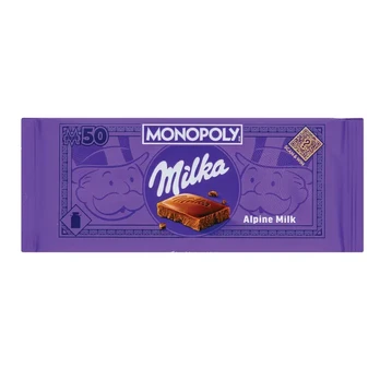 Šokoladas MILKA ALPENE MILK, 90 g