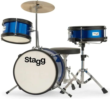 3 dalių vaikiškų būgnų komplektas Stagg TIM JR 3/12B BL