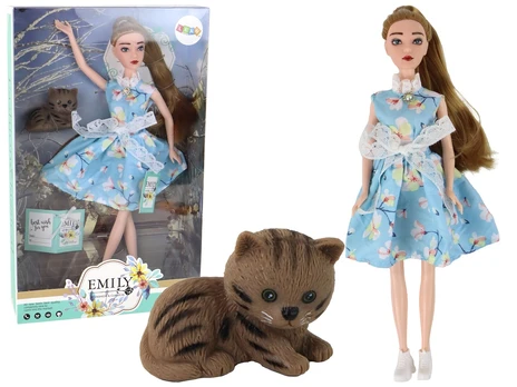 Lėlė su priedais Lean Toys Emily Spring, 30 cm