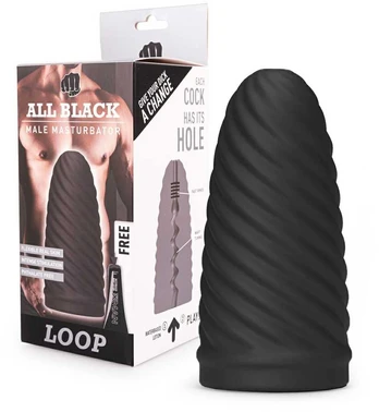 All Black All Juodas Loop Masturbator