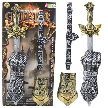 Riterio rinkinys Lean Toys Gladiator Aukso/Sidabro