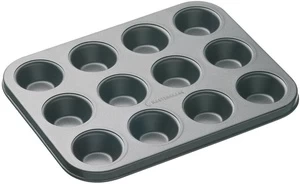 Keksiukų formelė Masterclass Mini Bake Pan, 25 cm x 20 cm, pilka