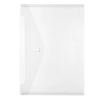 Herlitz Dokumententasche A4 PP transparent farblos Druckknop