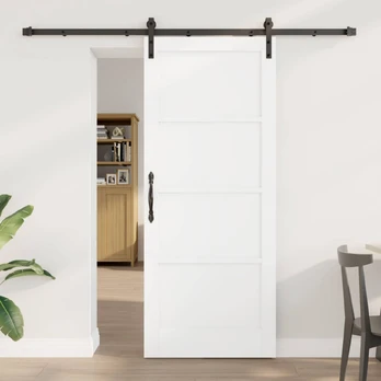 Slankios durys Balta 83 x 202 cm Pušies medienos masyvas