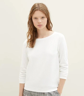 Tom Tailor megztinis moterims 1039979*10332, baltas