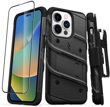 ZIZO BOLT serija – dėklas, skirtas iPhone 14 Pro (juodas)