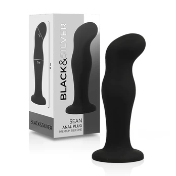 BLACK&SILVER Sean Plug Premium Silicone Black Intimate Accessory