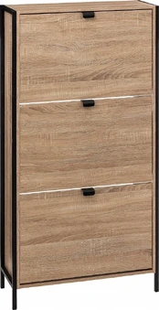 ALIAJ Shoe cabinet, 3 compartments, 63.2 x 24 x 122 cm kaina