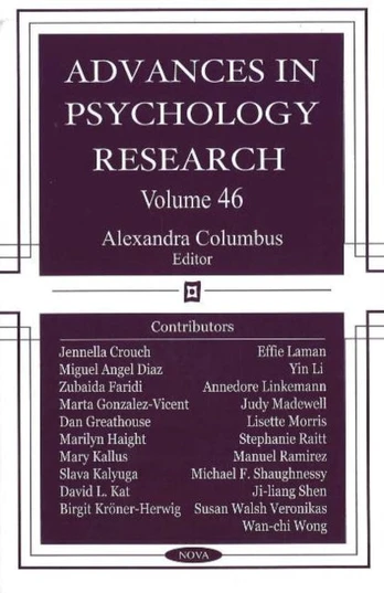 Advances in Psychology Research