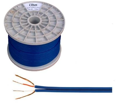 Inne LP 2 x RCA-4mm mėlynas laidas