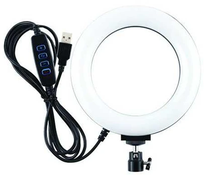Apšvietimas Puluz Ring Lamp, juoda