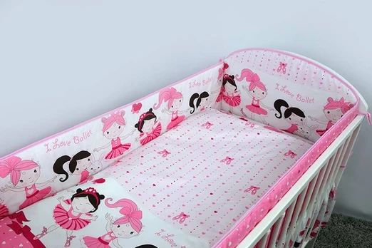 Bedding set - 3 parts - 120/90/360 - BALERINA - PINK