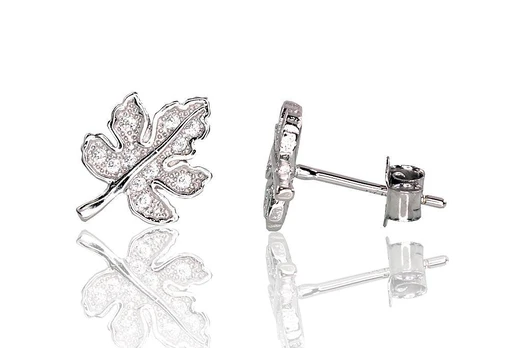 Sidabriniai auskarai –pusetai - 1.6 g. - 13 mm.