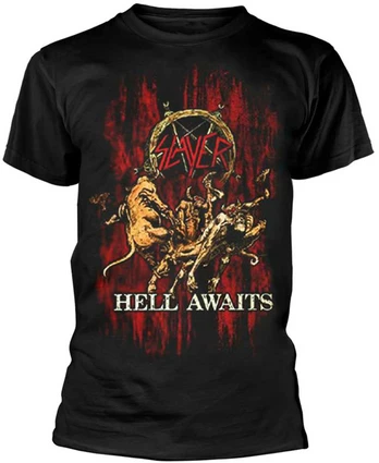 Rock Slayer Hell Awaits Marškinėliai, Dydis: XXL