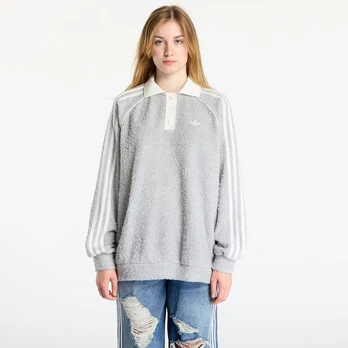 adidas Boucle Oversized Polo Crew Grey Two - Dydis M (KS7791 Džemperiai)