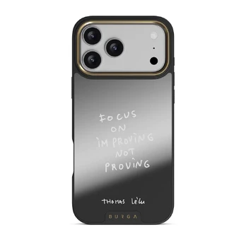Focus On - iPhone 17 Pro Max Case, Elite Mirror Dark (MagSafe) / Gold