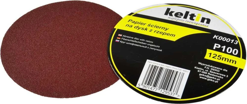 Geko švitrinis popierius 125 mm Velcro diskui (K00013)